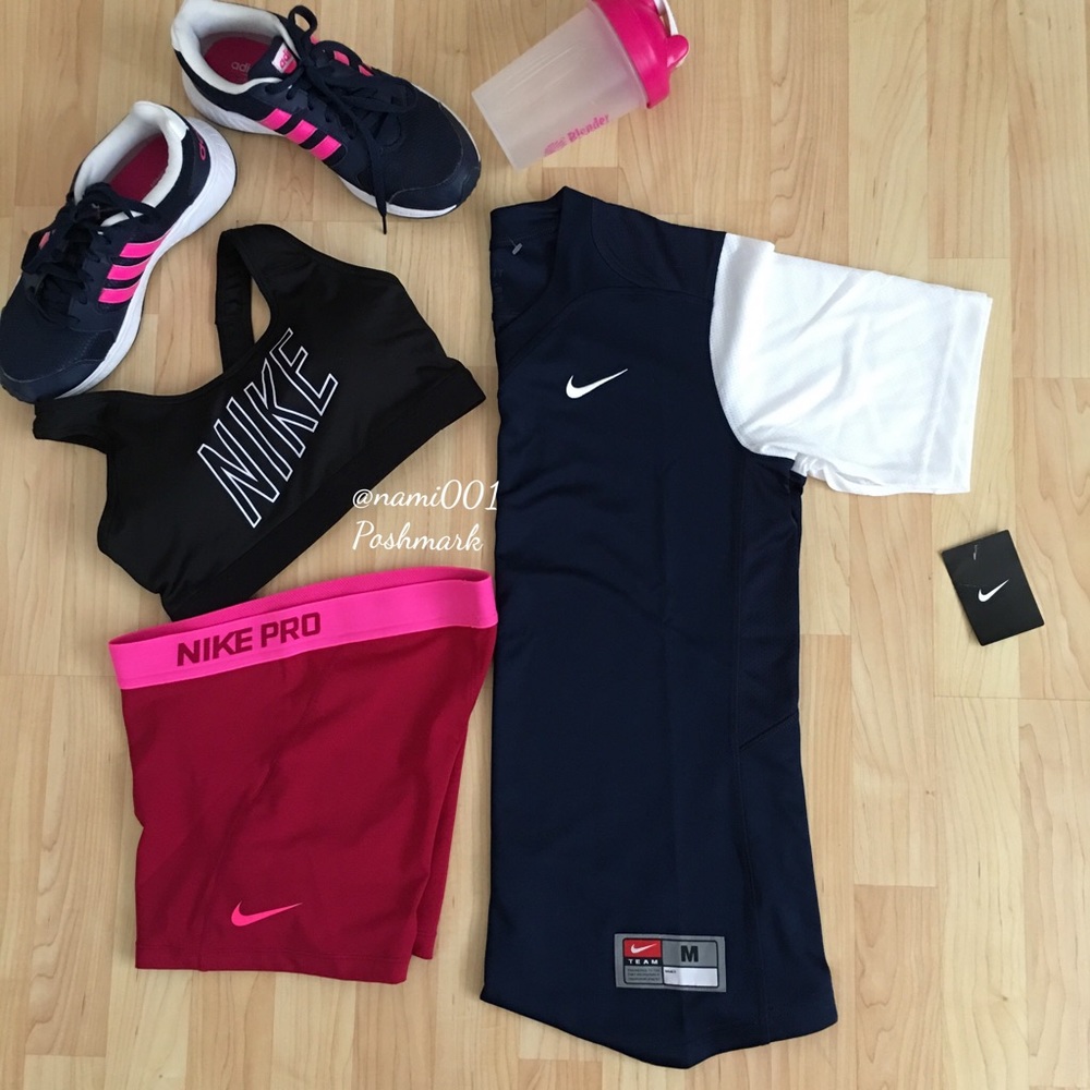 Nike Team Dri-Fit Athletic Sports Shirt Top - Picture 2 of 3